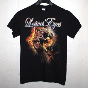 Leaves' Eyes Fires In The North 2007 Tshirt S black Symphonic Metal Viking